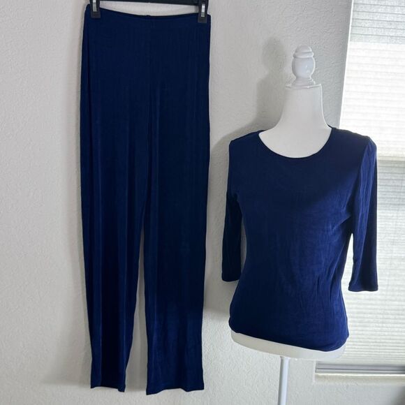 Double D Ranch Elegant Navy Women's Pants & Top Set Size S/XS - Picture 1 of 14